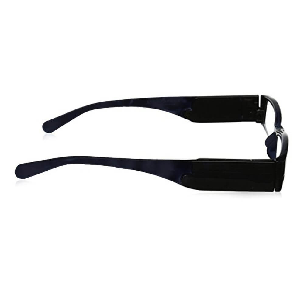 Black eyeglasses on a white background